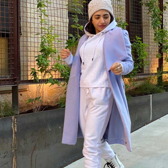 Lilac wool coat - Picture 2 of 3